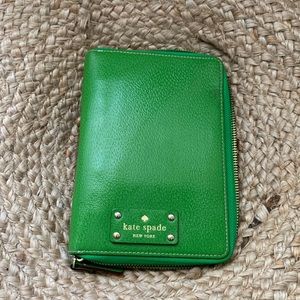 Green Kate Spade planner